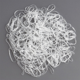 Резинки для волос MESHU, прозрачные, 300шт., диаметр 2см, европодвес фото Резинки для волос MESHU, прозрачные, 300шт., диаметр 2см, европодвес