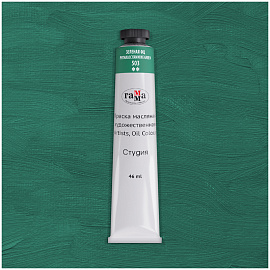 Краска масляная художественная Гамма "Студия", 46мл, туба, зеленая фц фото Краска масляная художественная Гамма "Студия", 46мл, туба, зеленая фц