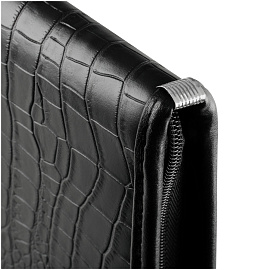 Папка деловая OfficeSpace "Bergamo" кожзам, на молнии, тиснение крокодил фото Папка деловая OfficeSpace "Bergamo" кожзам, на молнии, тиснение крокодил