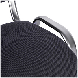 Стул Helmi HL-F01 "Изо", каркас хром, обивка ткань серая фото Стул Helmi HL-F01 "Изо", каркас хром, обивка ткань серая