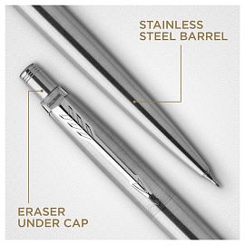 Карандаш механический стальной Parker Jotter Stainless Steel CT 0.5 мм с ластиком (артикул производителя 1953381)