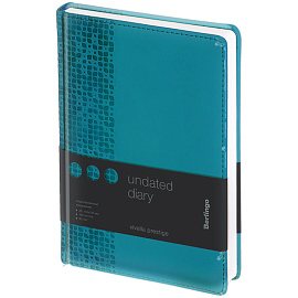 Ежедневник недатированный, А5, 160л., кожзам, Berlingo "Vivella Prestige", аквамарин фото Ежедневник недатированный, А5, 160л., кожзам, Berlingo "Vivella Prestige", аквамарин