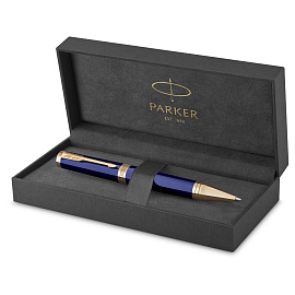 Ручка шариковая Parker "Ingenuity Blue GT" черная, 1,0мм, подарочная упаковка