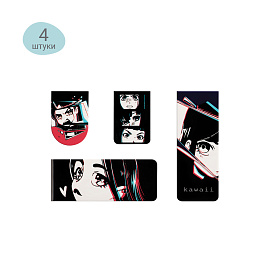 Закладки магнитные для книг, 4шт., MESHU "Kawaii фото Закладки магнитные для книг, 4шт., MESHU "Kawaii