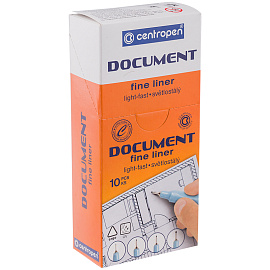 Ручка капиллярная (линер) ЧЕРНАЯ CENTROPEN "Document", трехгранная, линия 0,1 мм, 2631/0,1, 2 2631 0101 фото Ручка капиллярная (линер) ЧЕРНАЯ CENTROPEN "Document", трехгранная, линия 0,1 мм, 2631/0,1, 2 2631 0101