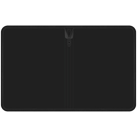 Папка на молнии Berlingo "DoubleBlack" А5+, 600мкм, черная, с рисунком