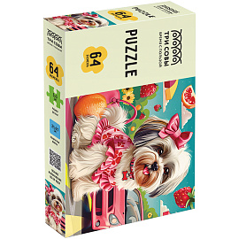 Пазл 64 эл. ТРИ СОВЫ "Модная ши-тцу