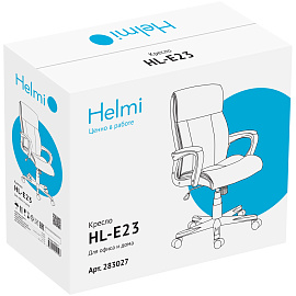 Кресло руководителя Helmi HL-E23 "Canvas", ткань серая