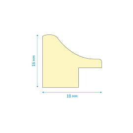 Рамка деревянная 21*30см, OfficeSpace, №2, красное дерево
