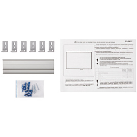 Доска магнитно-меловая OfficeSpace, 100*150см, алюминиевая рамка, полочка