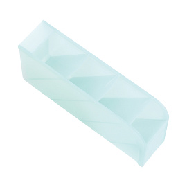 Настольная подставка MESHU, 4 отделения, пластиковая, тонированная мятная