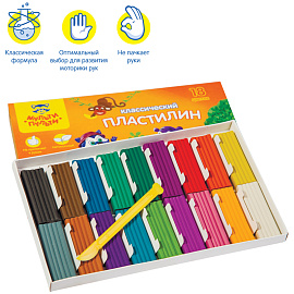 Пластилин Мульти-Пульти "Приключения Енота", 18 цветов, 360г, со стеком, картон фото Пластилин Мульти-Пульти "Приключения Енота", 18 цветов, 360г, со стеком, картон