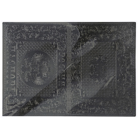 Обложка для паспорта OfficeSpace "Россия", кожа, тиснение, черная