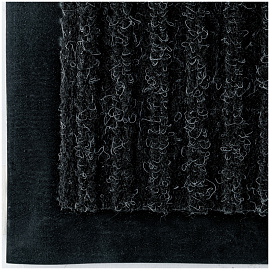 Коврик влаговпитывающий, ворсовый, ребристый OfficeClean, 90*120см, черный