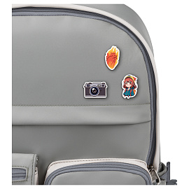 Набор деревянных значков MESHU "Burning heart", каширование, 3шт. фото Набор деревянных значков MESHU "Burning heart", каширование, 3шт.