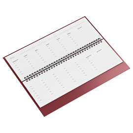 Планинг недатированный 56л., 285*100, бумвинил, BG, бордовый