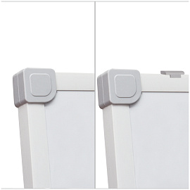 Доска магнитно-маркерная OfficeSpace, 100*150см, рамка ПВХ, полочка