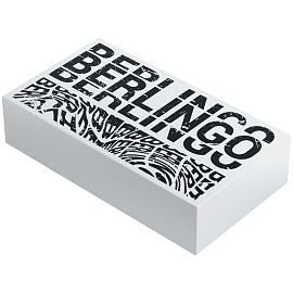 Ластик Berlingo "Monochrome", прямоугольный, 45*25*10мм фото Ластик Berlingo "Monochrome", прямоугольный, 45*25*10мм