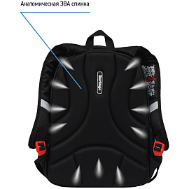 Рюкзак Berlingo Boom "Glitch" 38,5*29*12см, 2 отделения, 3 кармана, анатомическая ЭВА спинка