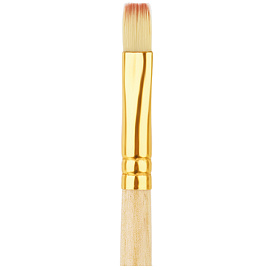 Кисть нейлон, ArtSpace, плоская №06, пакет, европодвес