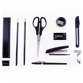 Настольный органайзер OfficeSpace "Русские горки", 12 предметов, вращающийся, черный фото Настольный органайзер OfficeSpace "Русские горки", 12 предметов, вращающийся, черный