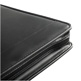 Папка деловая OfficeSpace "Mars" комбинир. кожзам, полиэстер, на молнии, с ручкой