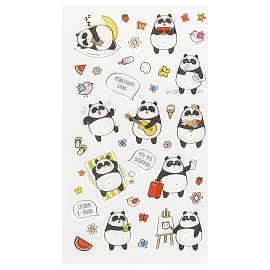 Наклейки гелевые Мульти-Пульти "Панда", 22*10см, пакет европодвес фото Наклейки гелевые Мульти-Пульти "Панда", 22*10см, пакет европодвес