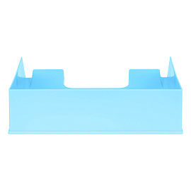 Лоток для бумаг горизонтальный СТАММ "Фаворит", голубой фото Лоток для бумаг горизонтальный СТАММ "Фаворит", голубой