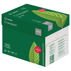 Бумага Илим "Стандарт" А4, Марка С, 500л. фото Бумага Илим "Стандарт" А4, Марка С, 500л.