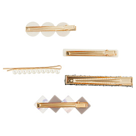 Заколки для волос MESHU, серебристые, 5шт., европодвес фото Заколки для волос MESHU, серебристые, 5шт., европодвес