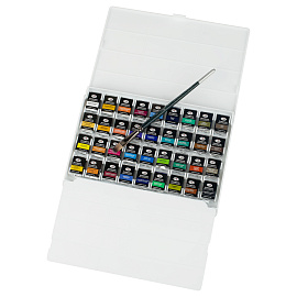 Акварель художественная Гамма "Старый Мастер", 36цв*2,6мл. пластик. Пенал фото Акварель художественная Гамма "Старый Мастер", 36цв*2,6мл. пластик. Пенал