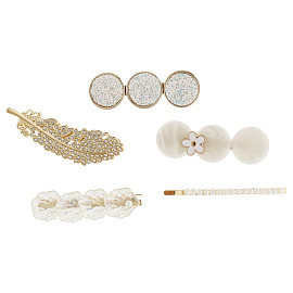 Заколки для волос MESHU, цвет перламутр, 5шт., европодвес фото Заколки для волос MESHU, цвет перламутр, 5шт., европодвес