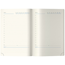 Ежедневник недатированный, А5, 136л., кожзам, Berlingo "Memphis", серебряный срез, с рисунком