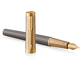 Ручка перьевая Parker "Ingenuity ARROW GT" черная 1,0мм, подарочная упаковка