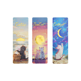 Закладки для книг, 3шт., 135*45мм, MESHU "Sun Cat фото Закладки для книг, 3шт., 135*45мм, MESHU "Sun Cat