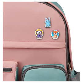 Набор деревянных значков MESHU "Sweet company", каширование, 3шт. фото Набор деревянных значков MESHU "Sweet company", каширование, 3шт.