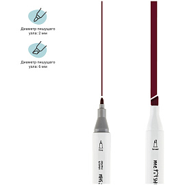 Набор двусторонних маркеров для скетчинга MESHU 12цв., ягодные цвета, корпус трехгранный, пулевид./клиновид.наконечники, ПВХ-бокс фото Набор двусторонних маркеров для скетчинга MESHU 12цв., ягодные цвета, корпус трехгранный, пулевид./клиновид.наконечники, ПВХ-бокс