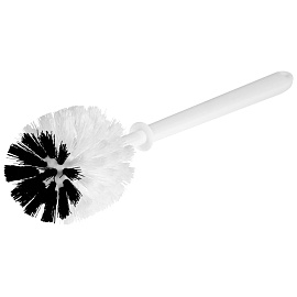 Ерш для унитаза OfficeClean, без подставки, пластик, бело-черный фото Ерш для унитаза OfficeClean, без подставки, пластик, бело-черный