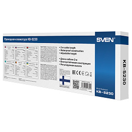 Клавиатура Sven KB-S230, USB, черный фото Клавиатура Sven KB-S230, USB, черный