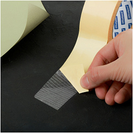 Клейкая лента двусторонняя OfficeSpace, 50мм*10м, тканевая основа фото Клейкая лента двусторонняя OfficeSpace, 50мм*10м, тканевая основа