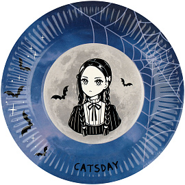 Тарелки бумажные MESHU "Catsday", 18см, 6шт.