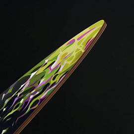 Нож деревянный ТРИ СОВЫ Кунай, "Радиация", пакет с европодвесом