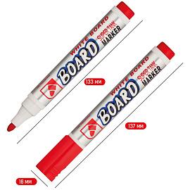 Маркер для белых досок Crown Multi Board красный (толщина линии 3 мм)