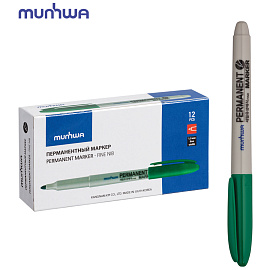 Маркер перманентный MunHwa зеленый, пулевидный, 1,5мм фото Маркер перманентный MunHwa зеленый, пулевидный, 1,5мм
