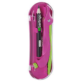 Готовальня Berlingo "Supertwist", 2 предмета, пластиковый циркуль 120мм, + карандаш, пластиковый футляр фото Готовальня Berlingo "Supertwist", 2 предмета, пластиковый циркуль 120мм, + карандаш, пластиковый футляр