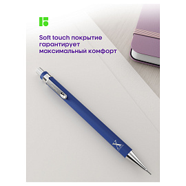 Карандаш механический Berlingo "X" 0,5мм, с ластиком, ассорти