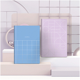 Ежедневник недатированный, А5, 136л., кожзам, Greenwich Line "Vision. Quadro. Powder", тон. блок, срез фольга