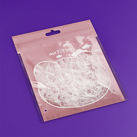 Резинки для волос MESHU, прозрачные, 300шт., диаметр 2см, европодвес фото Резинки для волос MESHU, прозрачные, 300шт., диаметр 2см, европодвес