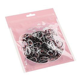 Резинки для волос MESHU, белые/черные, 300шт., диаметр 2см, европодвес фото Резинки для волос MESHU, белые/черные, 300шт., диаметр 2см, европодвес