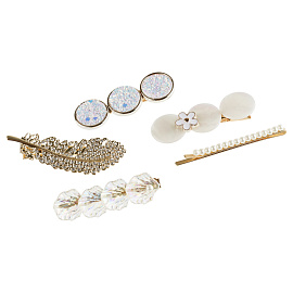 Заколки для волос MESHU, цвет перламутр, 5шт., европодвес фото Заколки для волос MESHU, цвет перламутр, 5шт., европодвес